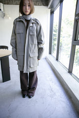 silver snap pocket safari coat(2colors)