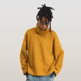 RELABEL 23AW Versatile High Neck Pullover Knit Thin Casual Sweater
