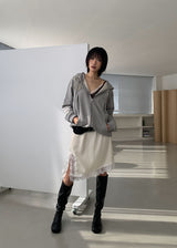 RIBBON FLAT BOOTS