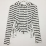 Waffle shirring hoodie (2color)