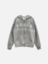 ソフィー ノルディック グラフィック フリース フーディー (4c)
