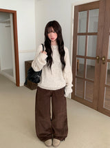リゼンブルコーデュロイアジャストワイドパンツ