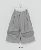 Akio Parachute Roll-up Capri Bermuda Pants