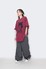 マタタプリントボックスショートスリーブTシャツ
