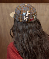 Flannel Check Dolphin Cap