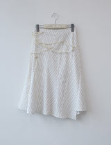 zigzag pattern midi skirt 