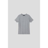 High ribbed henry neck half sleeves(Gray)