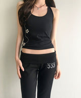 angel bibi low bootcut training pants
