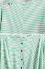 ミニルーズストライプロングスリーブTシャツ