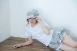 ナポレオン ボタン Tシャツ(white)