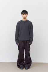 ピーチベルベットカーゴパンツ