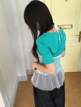 Taeyu Color Button Short Sleeve Tee