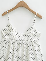 Elsyn Polka Sleeveless Top