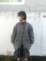 highneck loose waffle hood