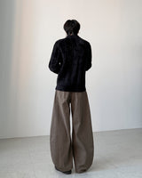 Rose Angora Collar Cardigan