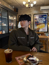 Owen knitwear suede jacket