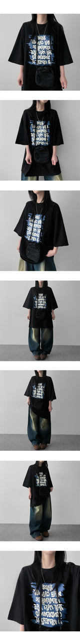 lipo pintuck washing denim wide pants