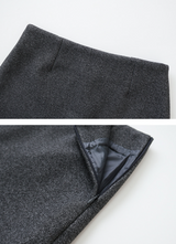 Winter Wool A-line Mini Skirt (5color)