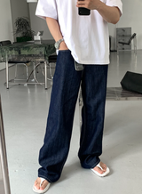 Eden 512 Ice Linen Wide Denim