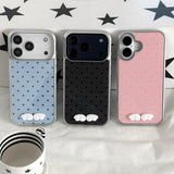 New Color ★ 3D Angel Wing Dot Silver MagSafe iPhone Bumper Case