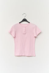 (W) Cherry Dot Button Top (5color)