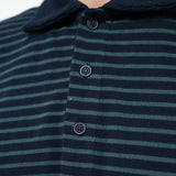 レギュラー ストライプ PK Tシャツ (NAVY)