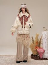 Layered Shirring Pleats Skort