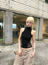ジップアップノースリーブ