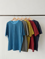 ASCLOピッグカラーボーダーショートスリーブ (5color)