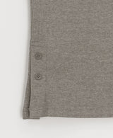 Kanit Diagonal Button Round Long Sleeve Tee