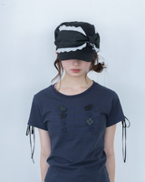 angel ribbon cap(black)