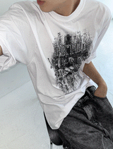 nebrae grunge short-sleeved T-shirt