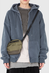 Vintage dying hoodie zip-up