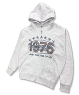 1976 Vintage Crack Twoway Hoodie Zip-Up_Melange