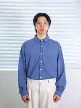 26ss モダンルーズフィットワンポケットチェックシャツ 2color