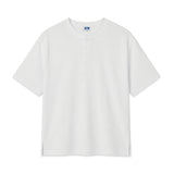 standard waffle henley neck short-sleeve t-shirt (3color)