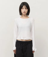 (W) Felt Frill Top