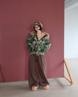 [UNISEX] リバーシブルカモフラージュフーディージャケット