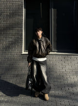 ROOM LEATHER PADDED JACKET