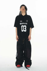 レトロストリペードジャージTシャツ