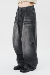 Slab Snap Balloon Denim (2color)