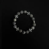 Chrome X-Gray Gemstone Bracelet