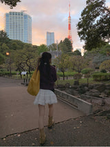 SUEDE BAGUETTE BAG (2C)