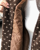 #Bear Dot Boa Fleece 2WAY Hood Jumper (3color)
