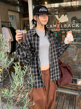 スローツーウェイチェックシャツ (2C)