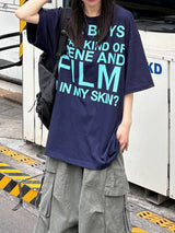 film lettering t-shirt