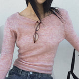 Jinning Thin Fit Mohair Inner Long Sleeve Knitwear