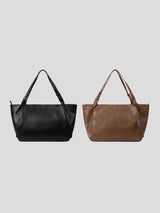Nobel leather tote shoulder bag