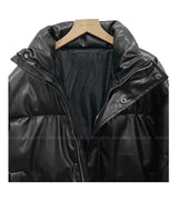 Mute Leather Short Padding Down Jumper 3C