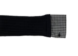 Risha Check Collar Knit Shirt Rib Cardigan